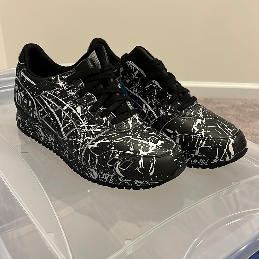 ASICS Gel Lyte III Shoes Sneakers Marble Pack black white H627L 9090 Mens Size 8